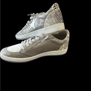 Stylish Gray and White Women's Sneakers - Size 11 - worn once indoors
